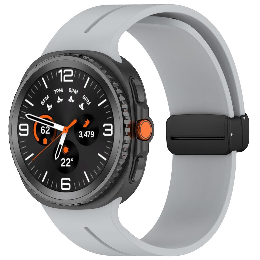 Magnetic D Buckle Sport Silicone Band For Samsung Galaxy Watch 8 44mm 40mm Strap For Samsung Watch8 Classic 46mm Bracelet Belt