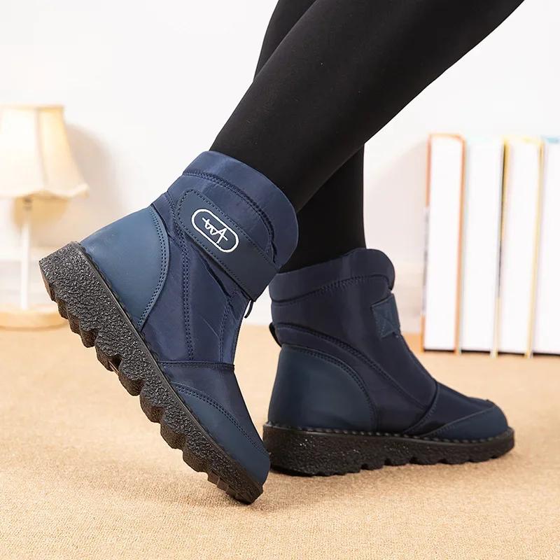 Women Boots Waterproof Ankle Boots Snow Footwear Winter Fashion Fur Botines 2024 New Shoes for Women Botas Mujer Size 35-45