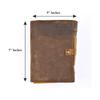 Vintage Deckle Leather Classic Charm Handmade Diary D-Lock Closure, Ruling Journal Secret Keeper for Ideal Writer 200 Pages for Gift for Men and Women