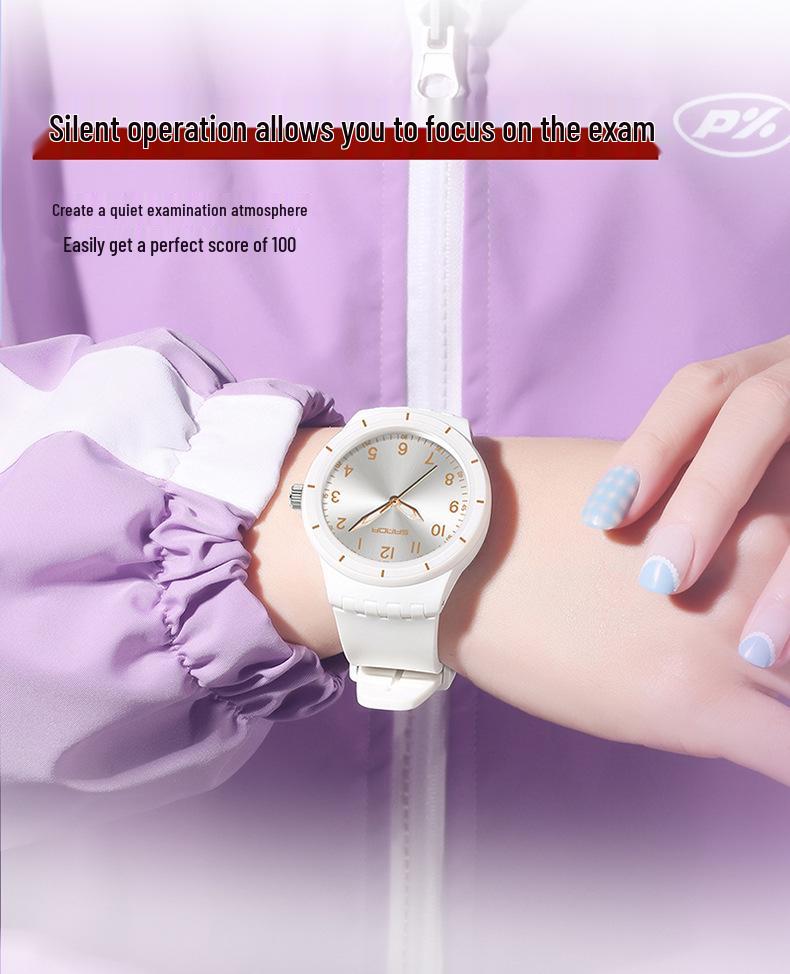 Sanda Unisex Waterproof Exam Quartz Watch for Middle School Students - Korean Style, Simple, Luminous, Sports Design