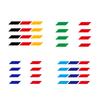 Car Motorcycle Stickers Scratch Concealment Italian French German Flag Pattern Stickers for Curved Surfaces PVC
