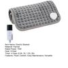 75W Electric Heating Blanket Back Neck Shoulder Pain Relief 9-Gear Temp 4-Gear Timer Flannel Electric Warming Pad EU Socket