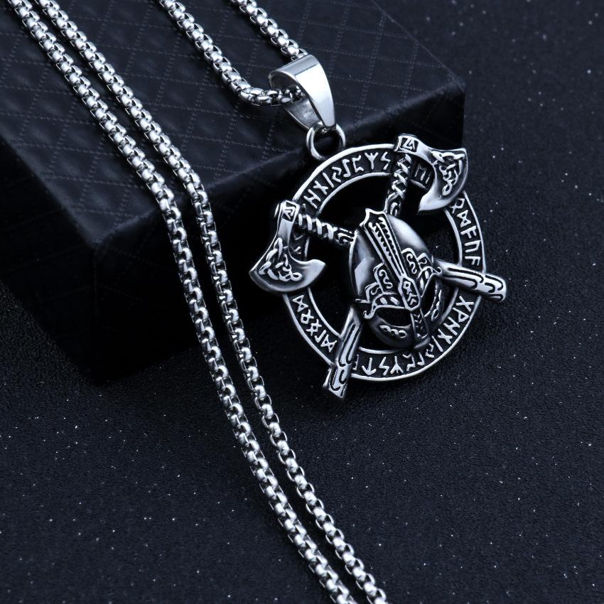 Trendy Hip Hop Street Dance Necklace Accessories Men's Nightclub Accessories Titanium Steel Necklace