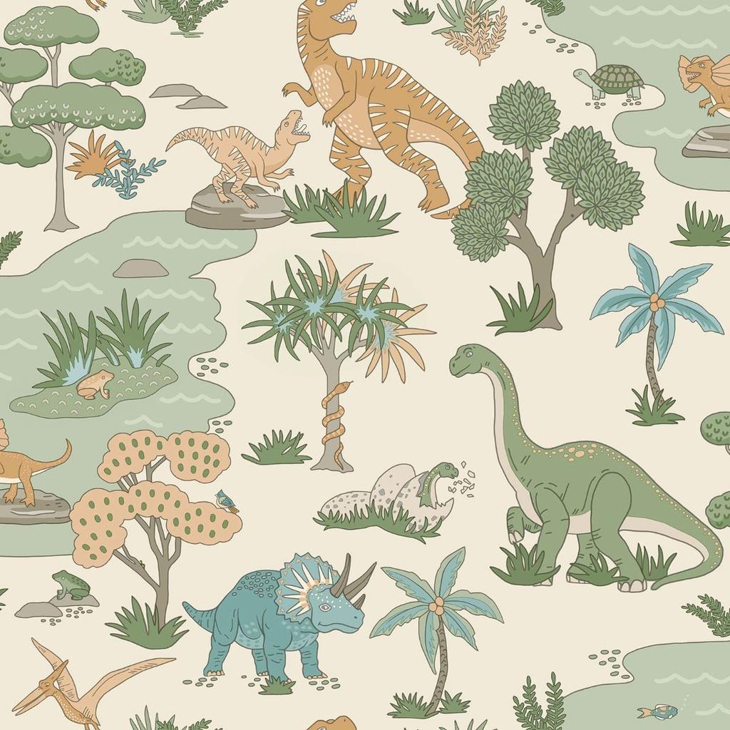 Holden Décor Dino Zoo Textured Wallpaper