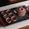 Purple Clay Teapot  Capacity Wide Mouth San You Teapot Red Clay Handmade Relief Tea Pot Tea Making Tool Kung Fu Tea Set