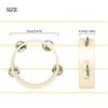 A1A2 Round Handbell Musical Tambourine Percussion Drum Musical Instrument