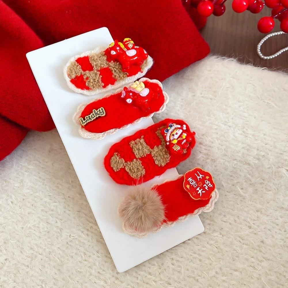 Hair Clip Chinese Yuanbao Horse Hairpin Hanfu New Year Red Hairpin  Horse New Year Gift
