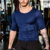Men's Compression Shirt Undershirt Slimming Tank Top Workout Vest Abs Abdomen Slim Body Shaper Short Sleeve T Shirt