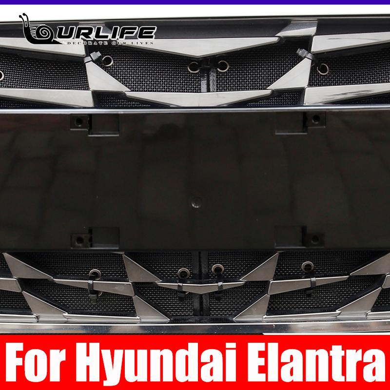 For Hyundai Elantra Avante  2022 CN7 Car Body Styling Grille Grill Insect Prevention Net Trim Front Defend Insects