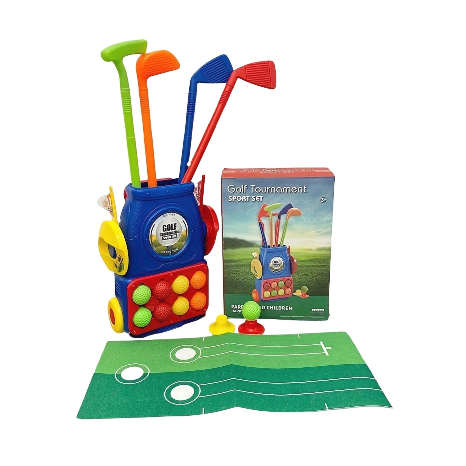 Children s Toy Golf Set, Indoor Parent-Child Interactive Game, Leisure Sports. One Size синий
