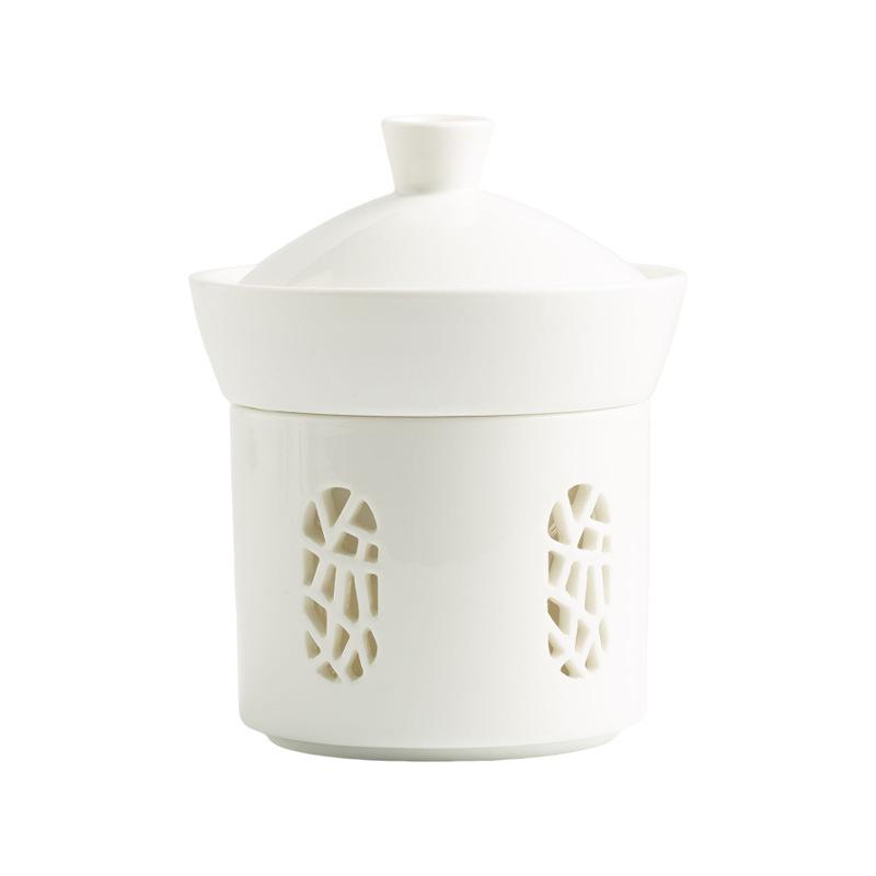 New Chinese-Style Stew Cup Restaurant Seat Soup Cup, One Person Serving, Liao Ginseng Abalone Bowl Cup, Ceramic Open Stove Candle Heating Tableware
