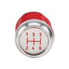 Universal Aluminum Red Spring 5 Speed Manual Car Gear Shifter Stick Shift Knob Lever
