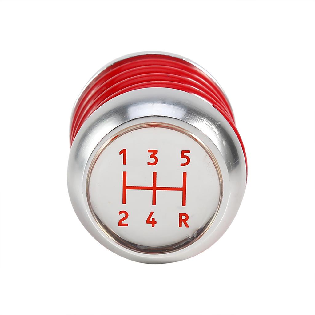 Universal Aluminum Red Spring 5 Speed Manual Car Gear Shifter Stick Shift Knob Lever