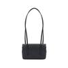 Chanel 26p Gold-Labeled Double C Logo Long Handle Grain Embossed Glossy Calfskin With Gold Metal Handheld Shoulder Bag Mini Female Black