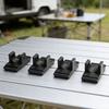4 db Műanyag Csattal Rögzíthető Tartozék Kemping Kocsihoz és Összecsukható Asztalhoz