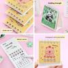 Simple Small 2026 Desk Calendar Cartoon Desktop Decoration Mini Calendar Standing Flip Coil Calendar Office School Supplies