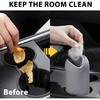 Car Trash Can With Lid, Silicone Leakproof Mini Round Vehicle Garbage Bin For Cup Holder, Portable Automotive Interior Waste Storage & Organizers