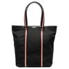 Plain Minimalist Zipper Closure Fabric And Leather Shoulder Tote Bag Large Men Bags Black 6307008