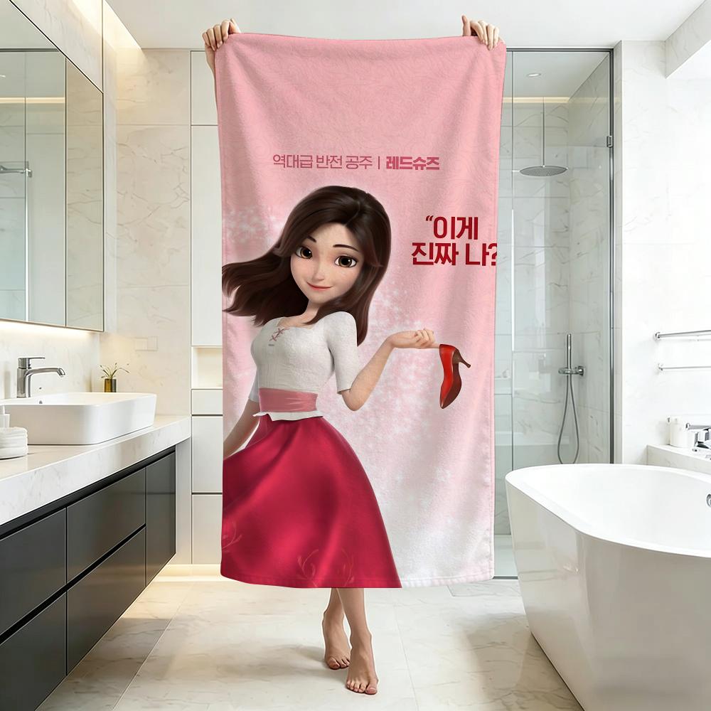 Fairy-Red Shoes and the Seven DwarfsS Towel Five-Star Hotel Quality Eco-Friendly Ultra Soft Thick Towels & Beach Towels
