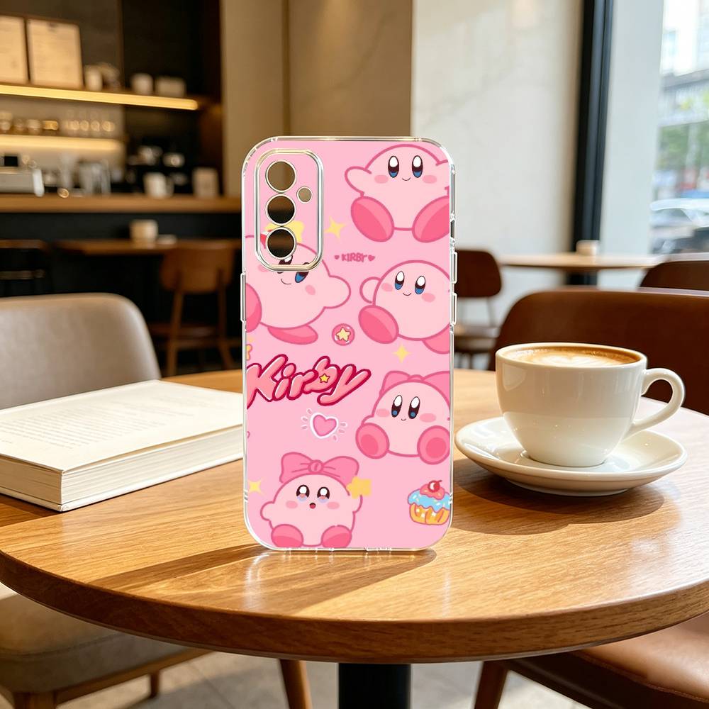 K-Kirbys Game C-Cartoon Pink Phone Case Transparent Silicone Soft For SamsungA10,12,20,21S,30,31,40,50,51,52,70,71