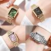 Ladies Square Dress Watch With Precise Quartz Movement For Office And Leisure