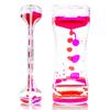 Creative Hourglass Timer Double Colors Oil Oil Hourglass Floating Motion Bubble Timer  Focus Tool