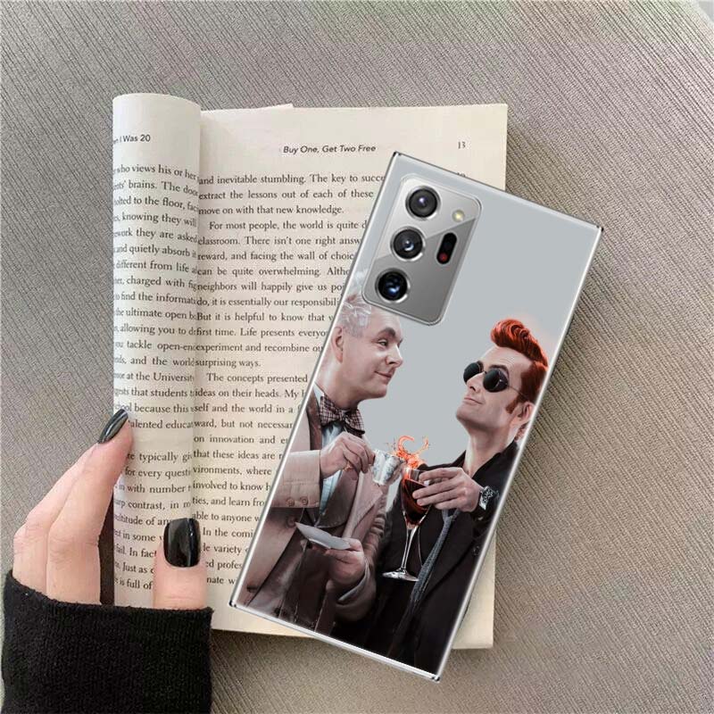Good Omens TV Handyhülle Für Samsung Galaxy S25 Edge S24 S23 FE S22 S26 Ultra S21 S20 S10 Plus Capa Weich