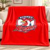 Sydney Roosters Decke Flanelldecke Weich Gemütlich Plüsch Überwurf für Sofa Bett Leichtgewichtige Heimdekoration Outdoor Camping