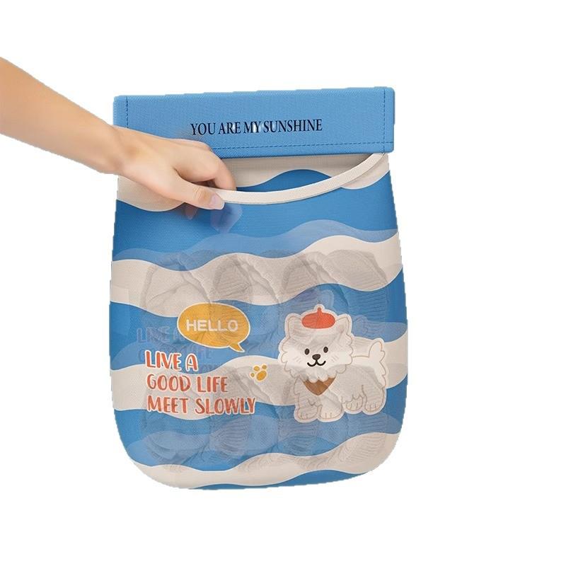 Cartoon Multi-functional Storage Net Bag Household Storage Hanging Bag Wall-mounted Storage BagStorage Plastic Bag
