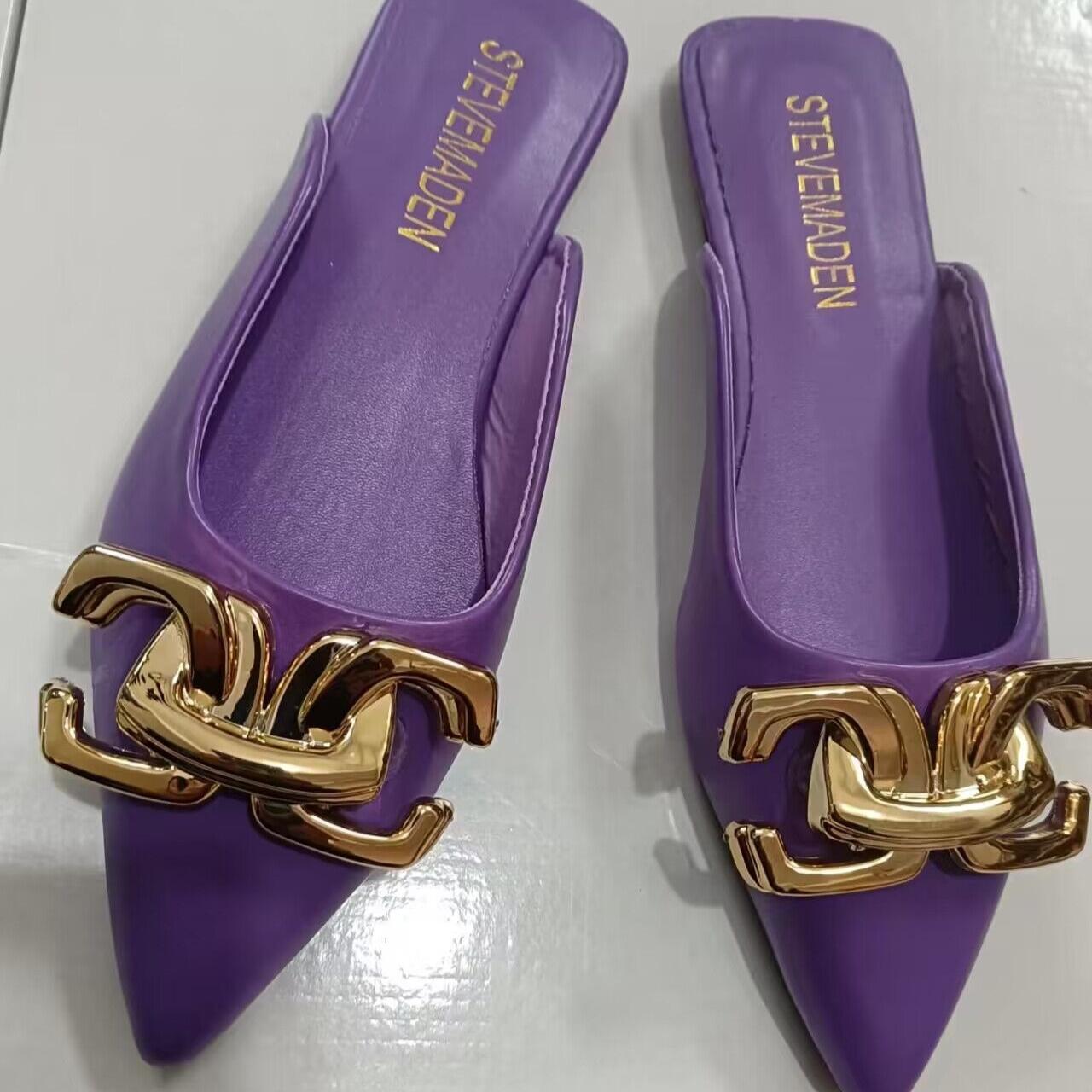 

Women Slippers Casual Non Slip Women s Sandals Shoes for Women in The Summer of 2025 Off White Shoes Sandalias De Mujer 39 фіолетовий