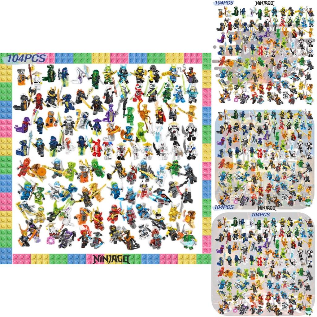 High-quality Moc 104pcs Phantom Ninja Building Blocks Abs Plastic Non-electric Diy