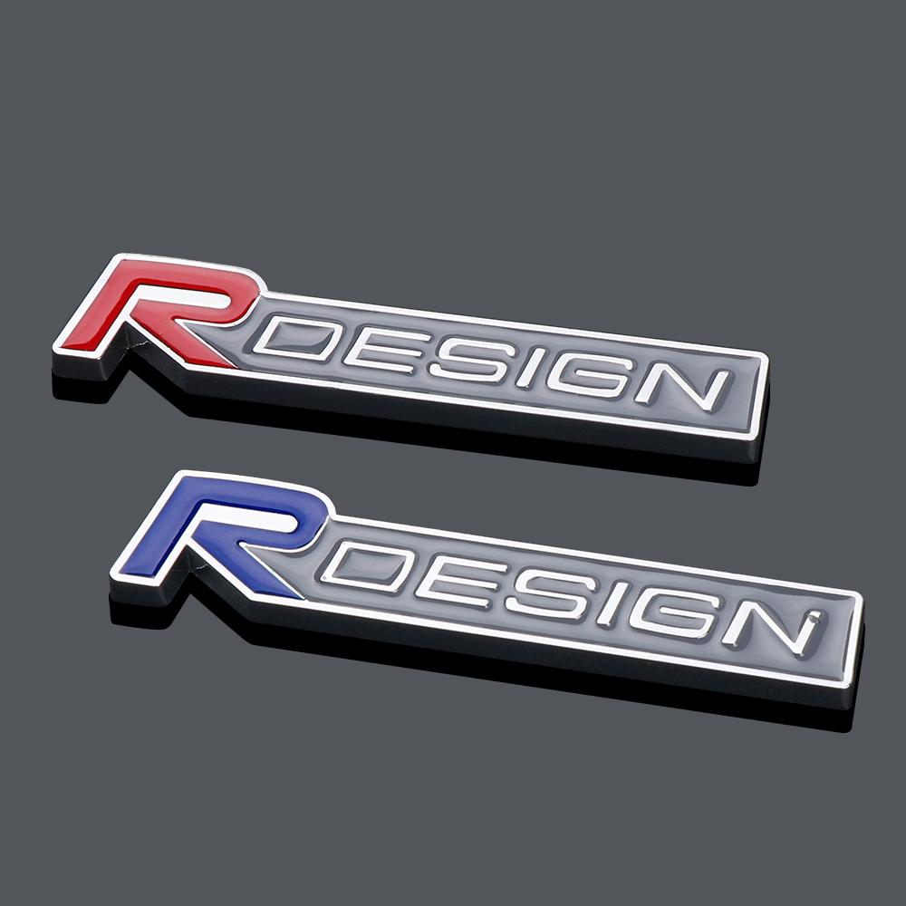 3D Metal Rdesign Emblem Car Tail Trunk Decor Sticker Front Grille Badge For Volvo AWD V40 V50 S40 S80 XC60 S90 XC90 S60 XC40 V90