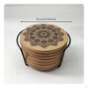 Heat Insulating Cork Mat AntiScald Round Coaster NonSlip Resistant Table for Tea