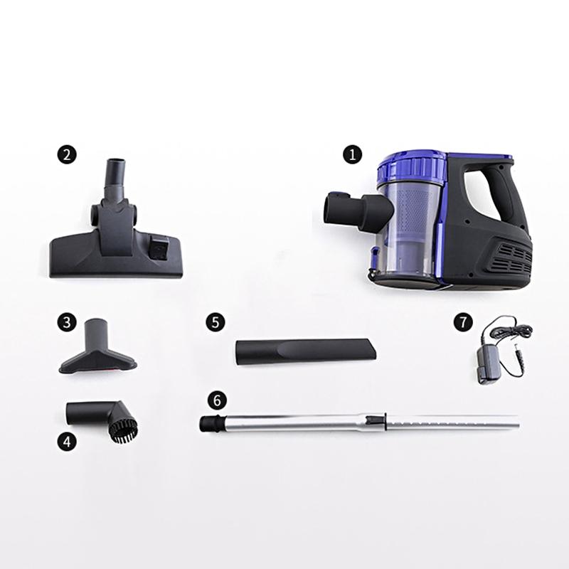 120W 3-in-1 Cordless Vacuum Cleaner Handheld Vacuum Cleaner Recharge Bagless Suction Cleaning Tool Set for Home Car