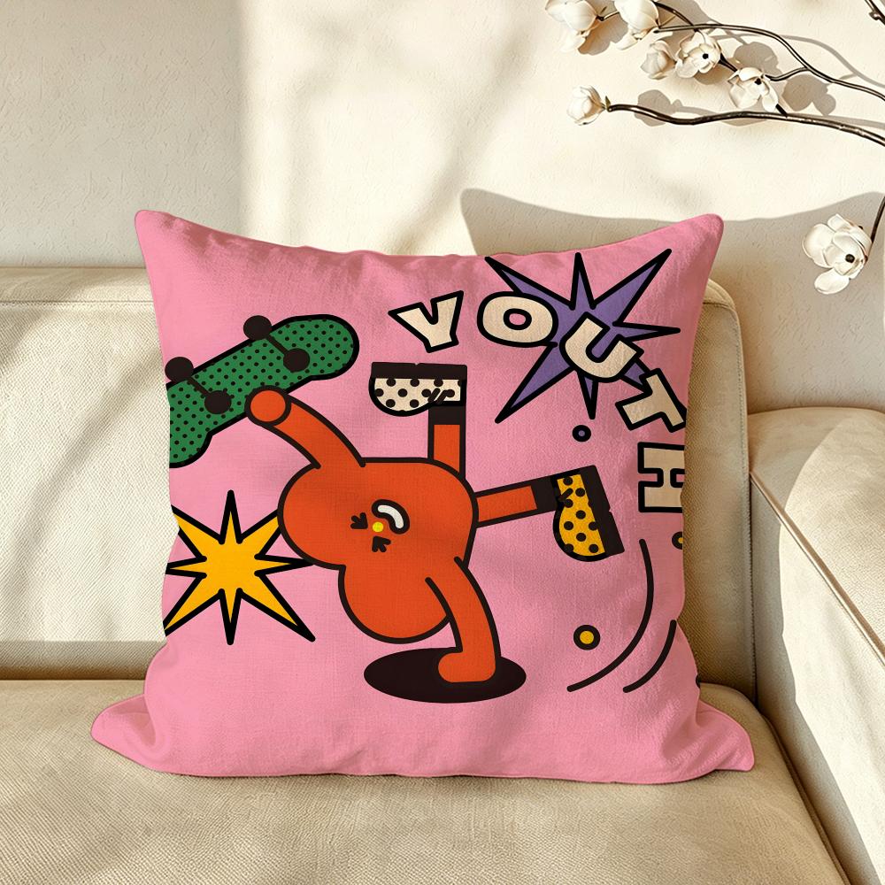 Art BBALI MMENG Cushion Cover Pillow Case Antidustmite Pillowcase Silky Short Plush Sofa Cushion Cover hot