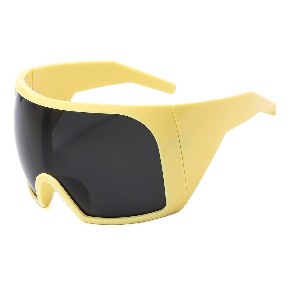 Tech Punk Style Large Frame Sunglasses for Men and Women - Perfect for Parties, Gatherings, and Outdoor Sports