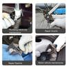 1pc Adjustable Wrench Large Opening 4 Sizes Short Handle Mini Spanner Laser Scale Rubber Grip Plumbing Repair Tool