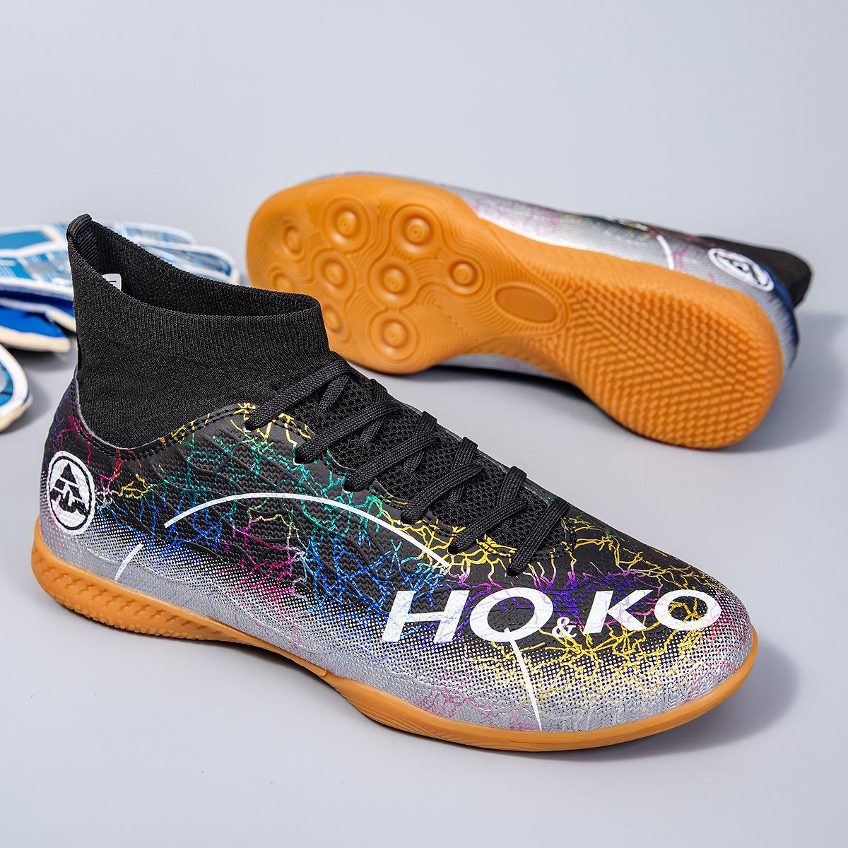 

Football shoes Men s flat-soled land making professional game training Flat-soled football shoes Sneakers 45 чёрный