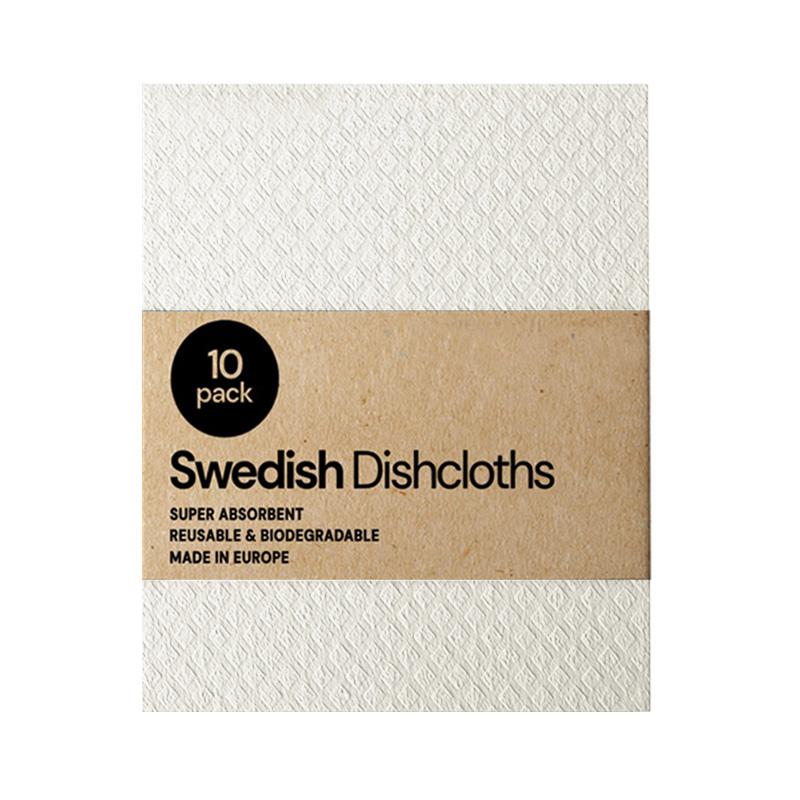 10Pc Dishcloth Magic Cleaning Cloth Kitchen Absorbent Rag Towel Cellulose Swedish Dishcloth Wood Pulp Sponge Reusable Dish Cloth