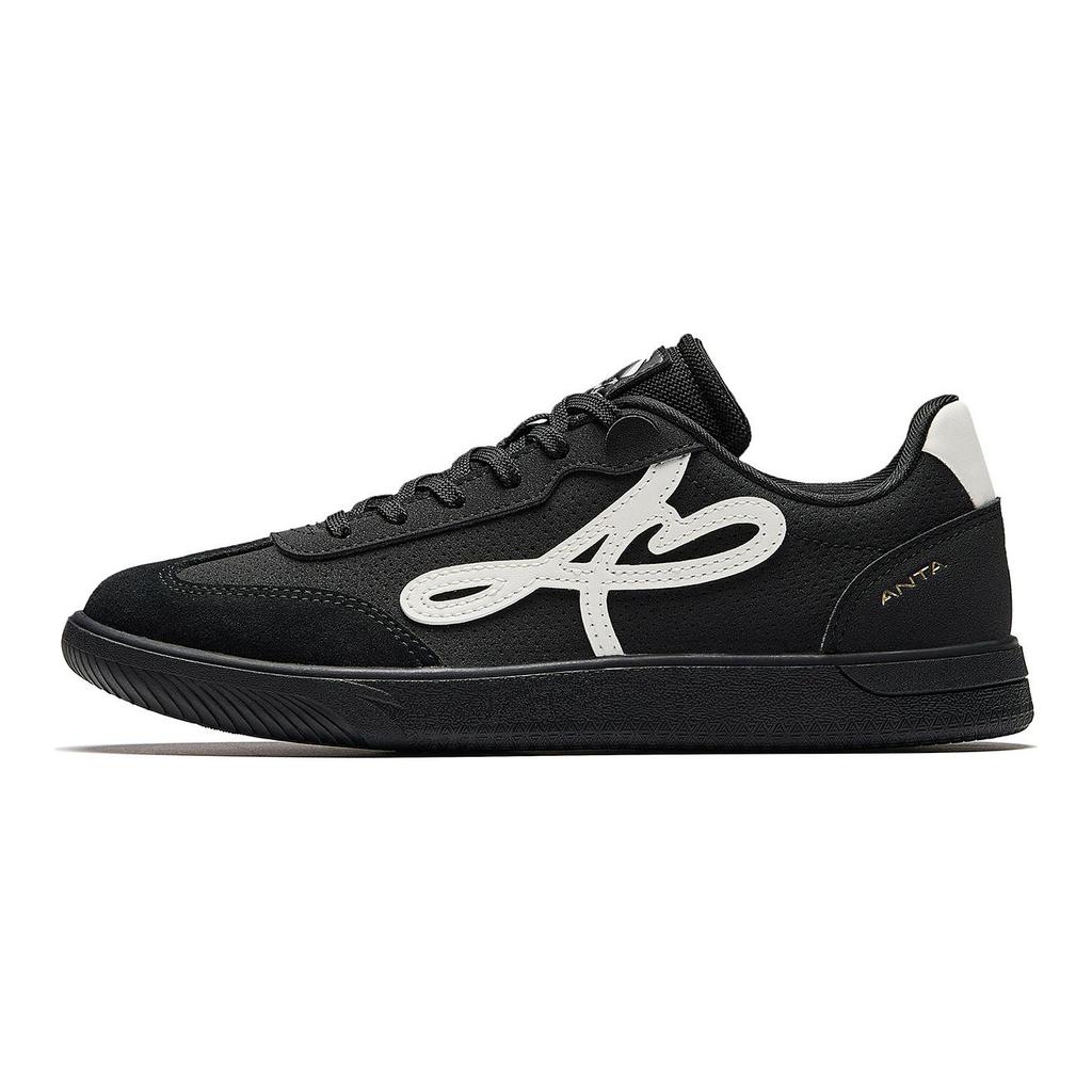 Anta Dance Trendy Versatile Non-Slip Casual Shoes Women Sneakers Black Ivory-White 922618009-10