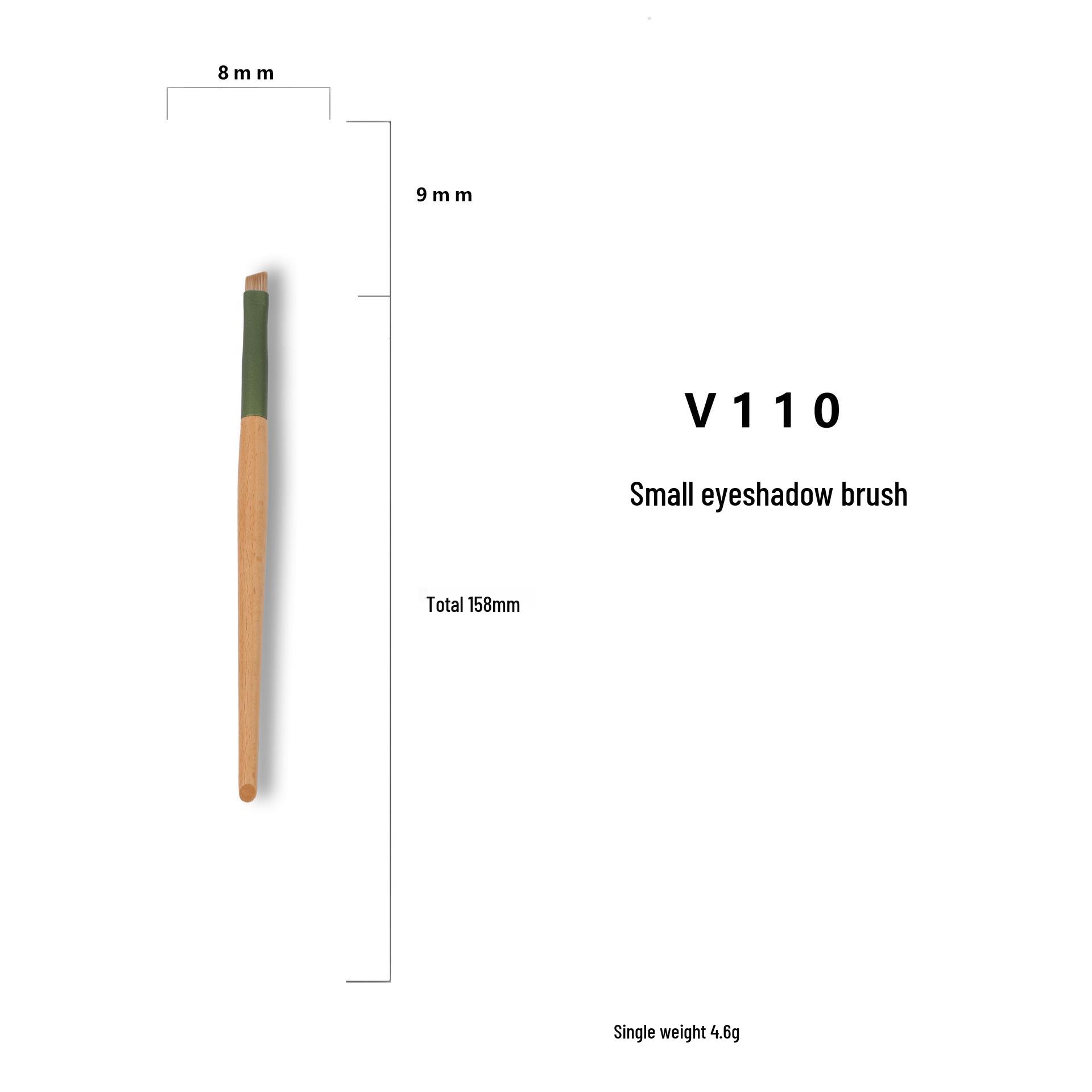 

Набор из 10 кистей для макияжа с зеленым люстром, деревянными ручками и портативным хранилищем