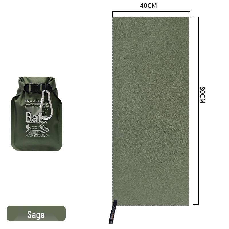 Tragbares Schnelltrocknendes Mikrofaserhandtuch und Wasserdichte Tasche für Outdoor-Sport, Reisen und Geschäftsreisen