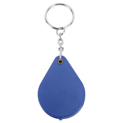 Magnifier Keychain 10X Magnification Foldable Portable Mini Magnifying Glass with Key Ring for Outdoor Reading Blue