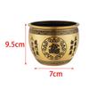 Messing Feng Shui Schale Skulptur Tischmittelstück Geldtopf Bai Fu Schale Schatzbecken zur Dekoration Füllhorn Schreibtisch Esszimmer