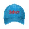SlipknotsLogo Baseball Caps Vintage Distressed Denim  Sun Cap Unisex Women Outdoor Running Golf  Unstructured Soft Caps Hat