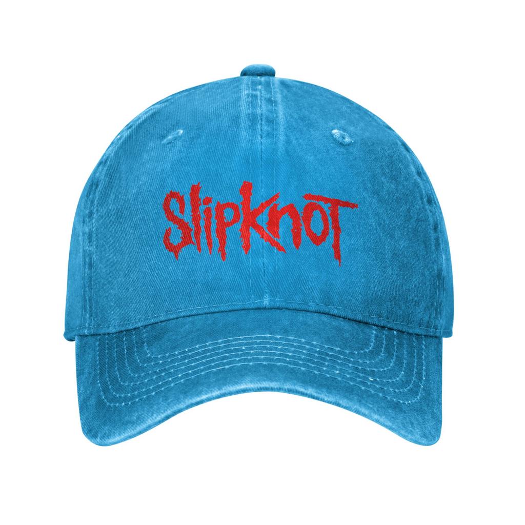 SlipknotsLogo Baseball Caps Vintage Distressed Denim Sun Cap Unisex Women Outdoor Running Golf Unstructured Soft Caps Hat