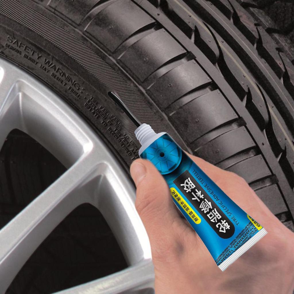High Temp Resistant Tire Repair Glue 60ml Sidewall Tire Repair Kit Strong Adhesive Instant Repair Glue Sealant for Cars