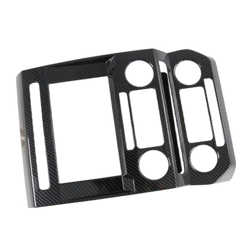 ABS Carbon Fiber Inner Navigation Frame Cover Trim For Ford Raptor 2015-
