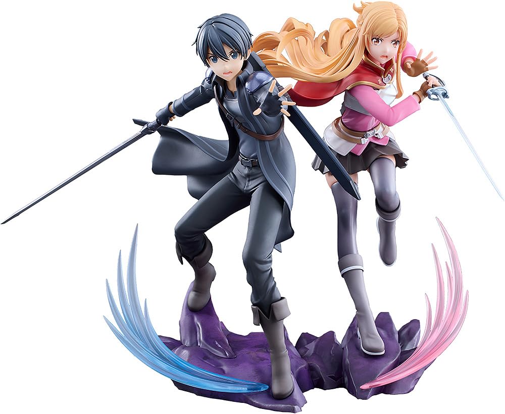 

Sword Art Online Scherzo of the Dark Twilight Kirito Asuna Set Scale Plastic Complete Figures Progressive - & - 1/7 Pre-painted
