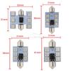 2Pcs RGB 6SMD Roof Dome interior Reading Lamp C5w Car Remote Controlled Atmosphere Led Welcome Lights Turn Signal Trunk Bulb 12V